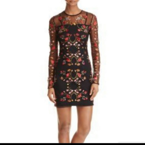 Yigal Azrouel Dresses & Skirts - EUC Yigal x Aqua floral long sleeve dress size S
